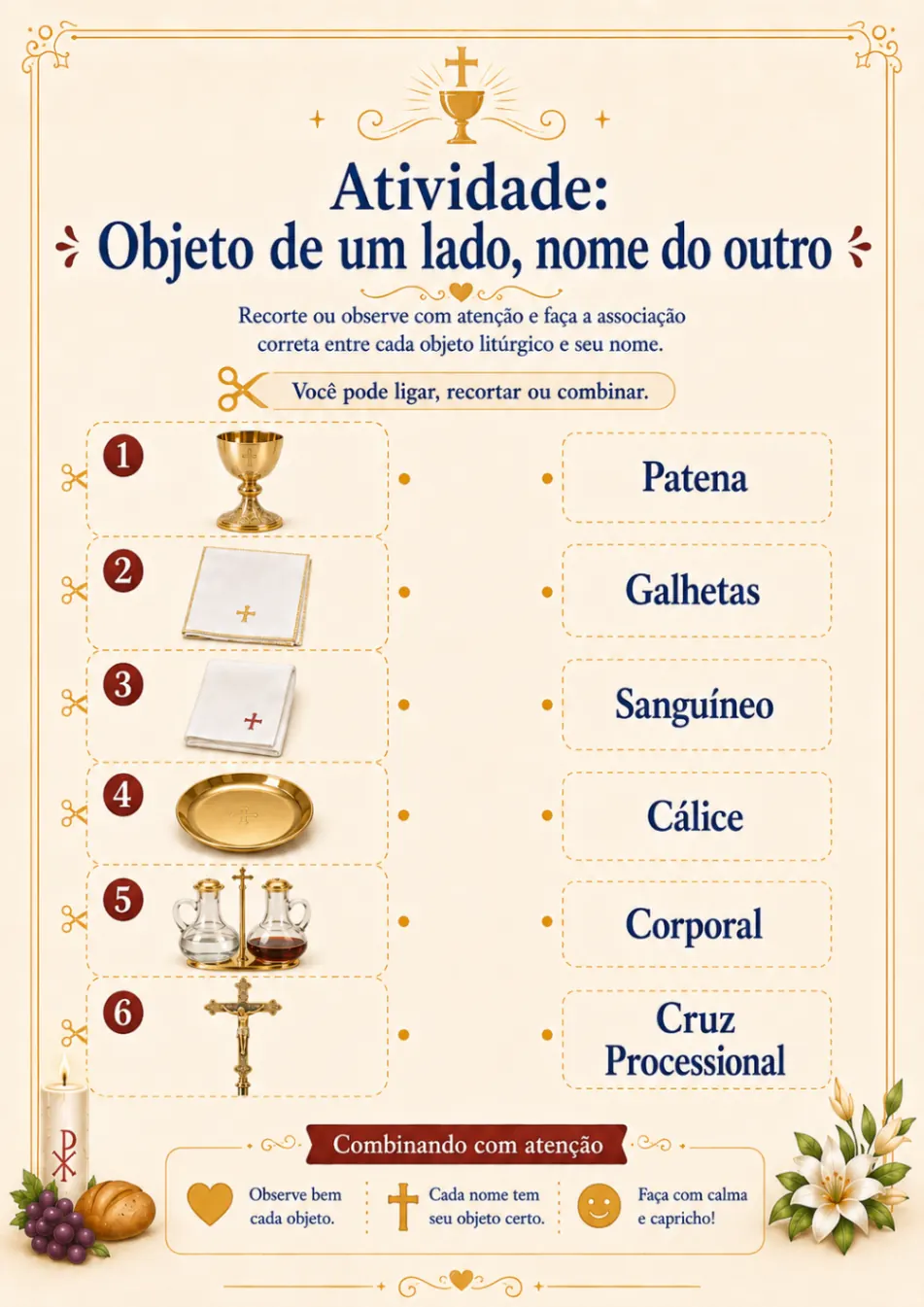 Atividade de ligar imagem e nome